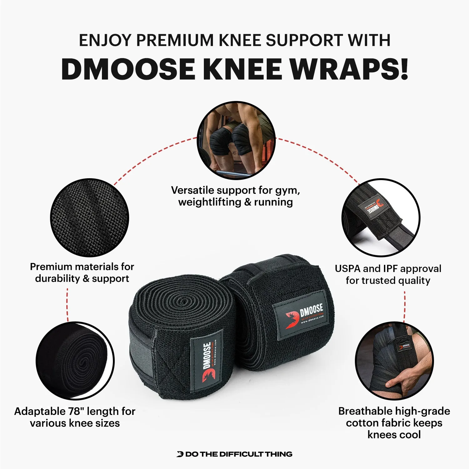 Knee Wraps for Weightlifting