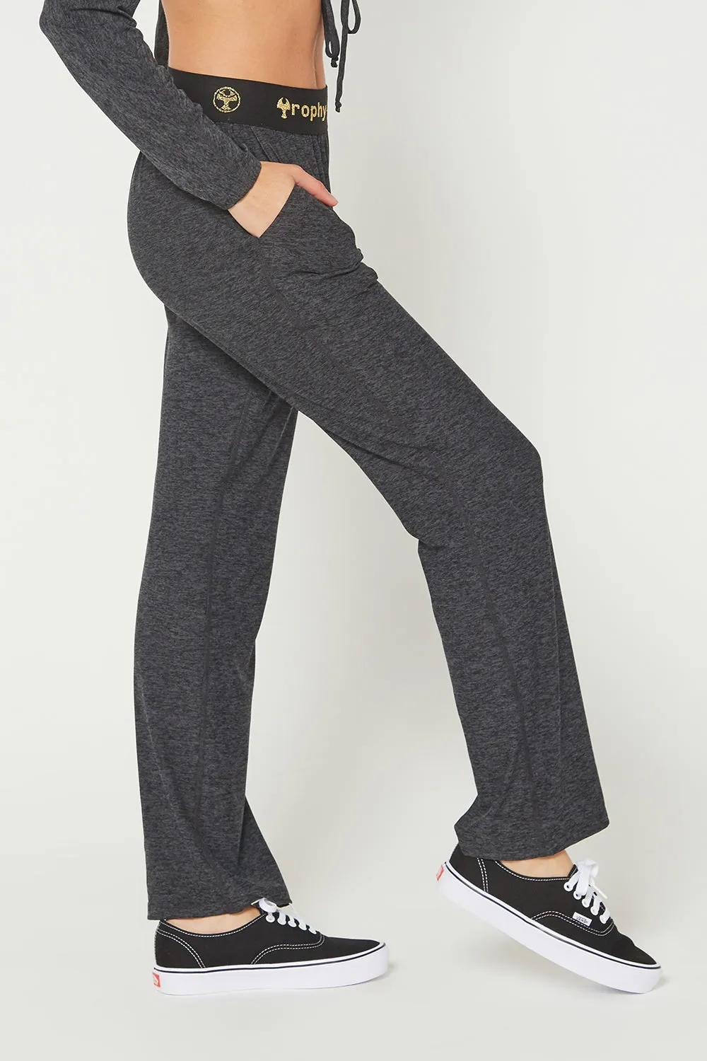 Light Heather Logo Relaxed Pants