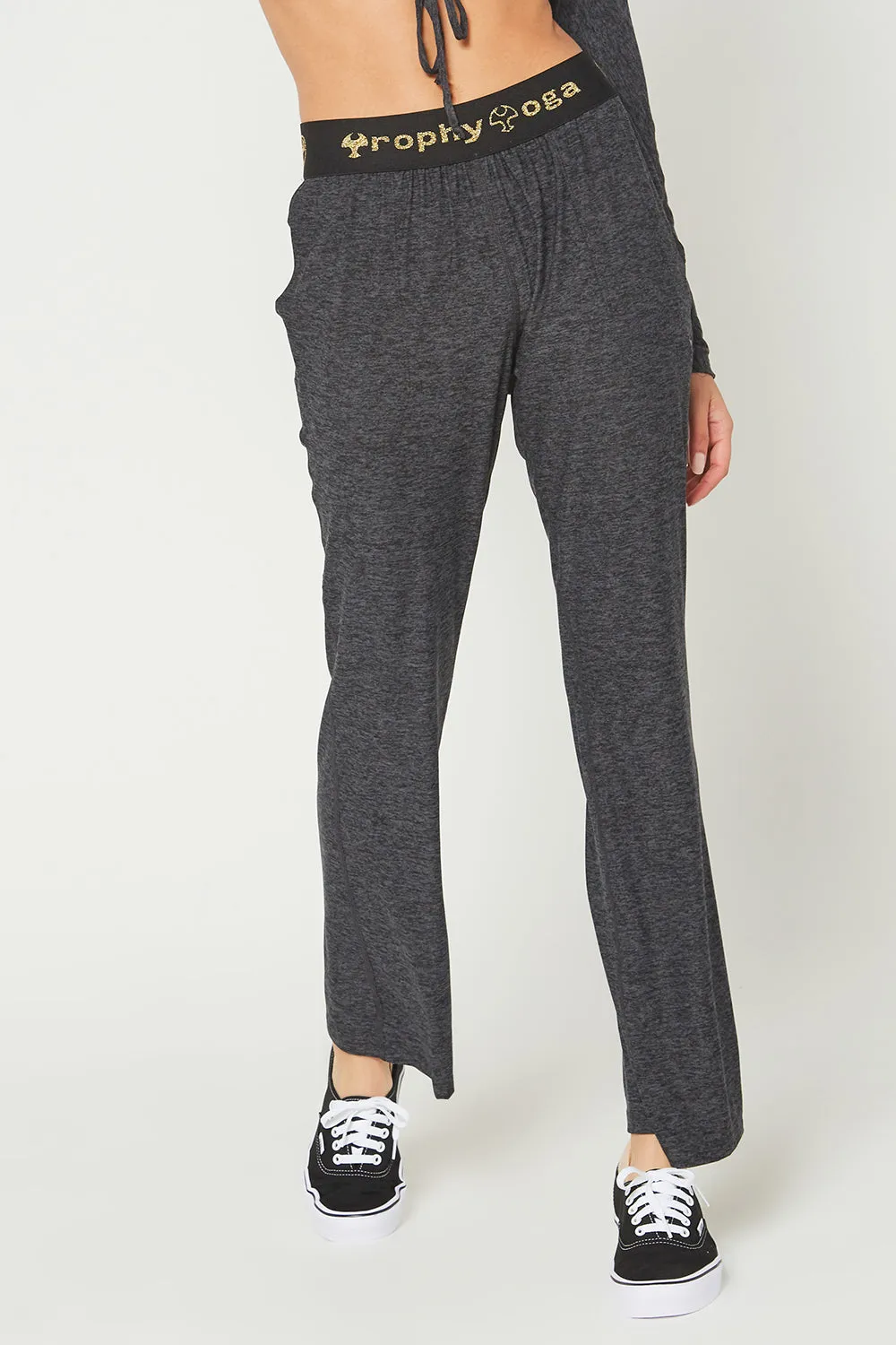 Light Heather Logo Relaxed Pants