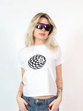 MAGIC 8 BALL DISCO, BABY TEE - HVID