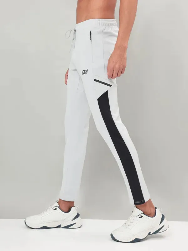 Men Colorblock Relax Fit Trackpants with ELASTO PLUS