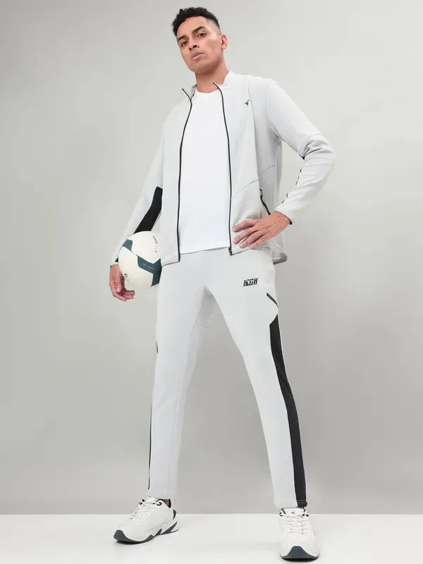 Men Colorblock Relax Fit Trackpants with ELASTO PLUS