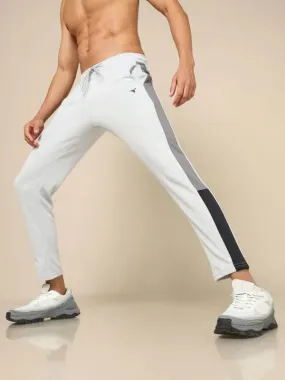 Men Colorblock Slim Fit Trackpants with ELASTO PLUS