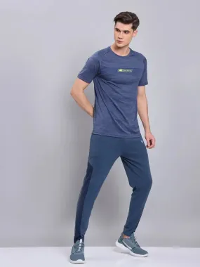 Men Colorblock Slim Fit Trackpants with TECHNO DRY