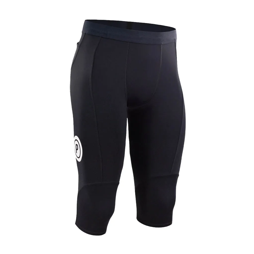 Men PRO v2 Mid Length Running Tights for Training & Racing (Carbon)