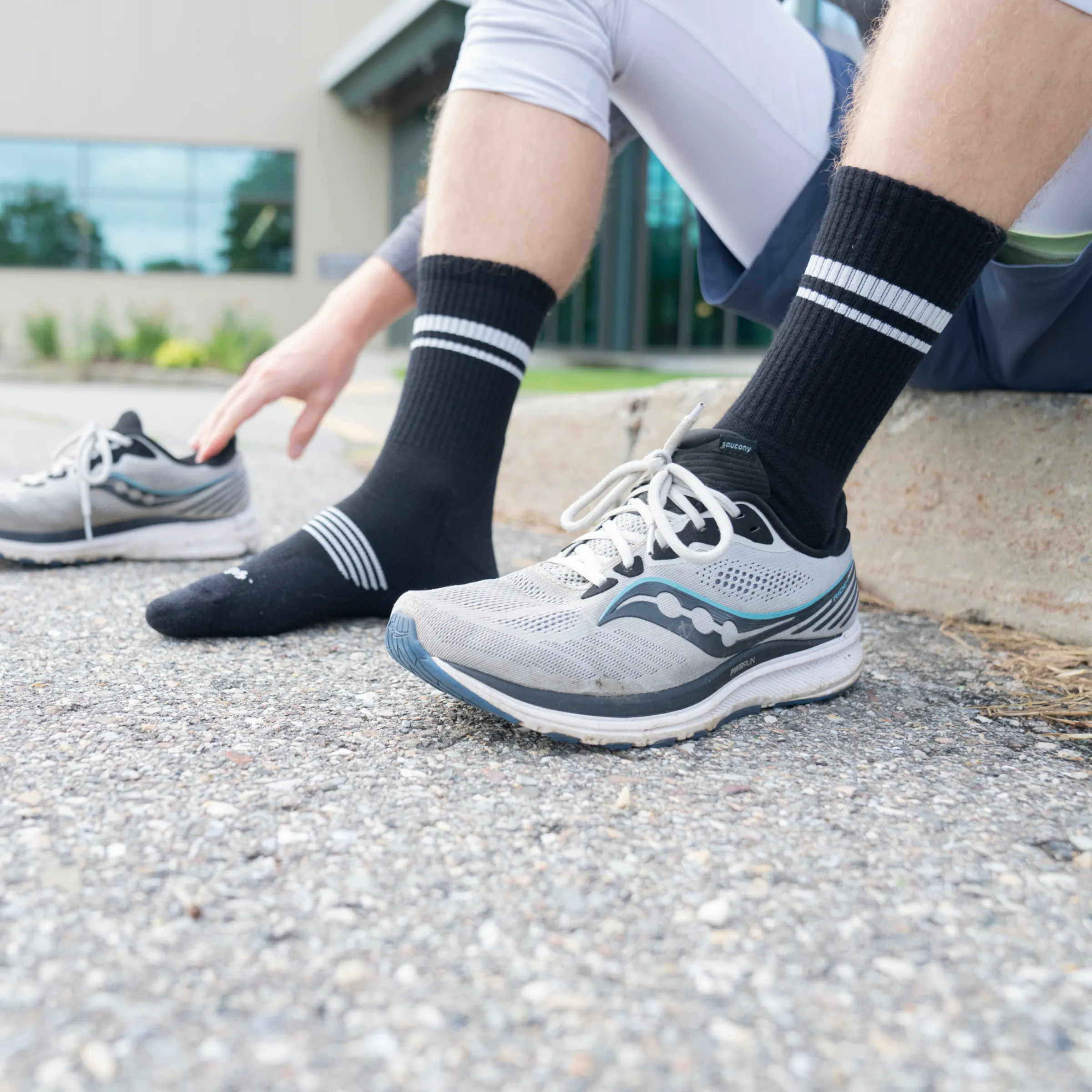 Men's Element Micro Crew  Lightweight Running Sock