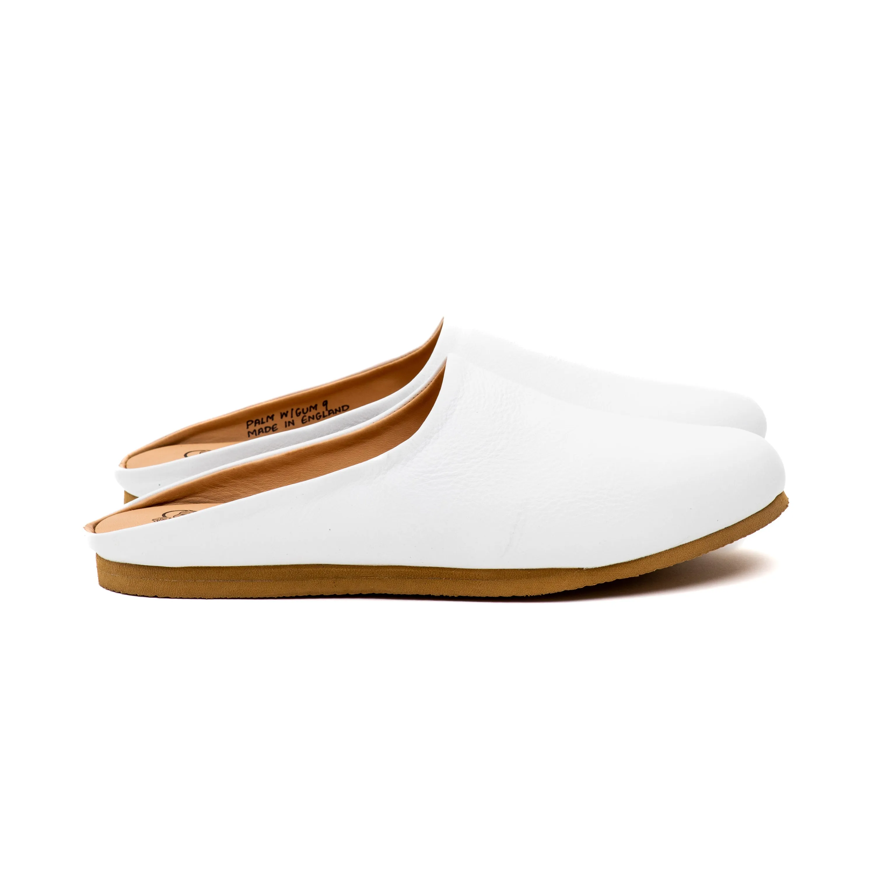 Palmerston Mule - White Calf Leather