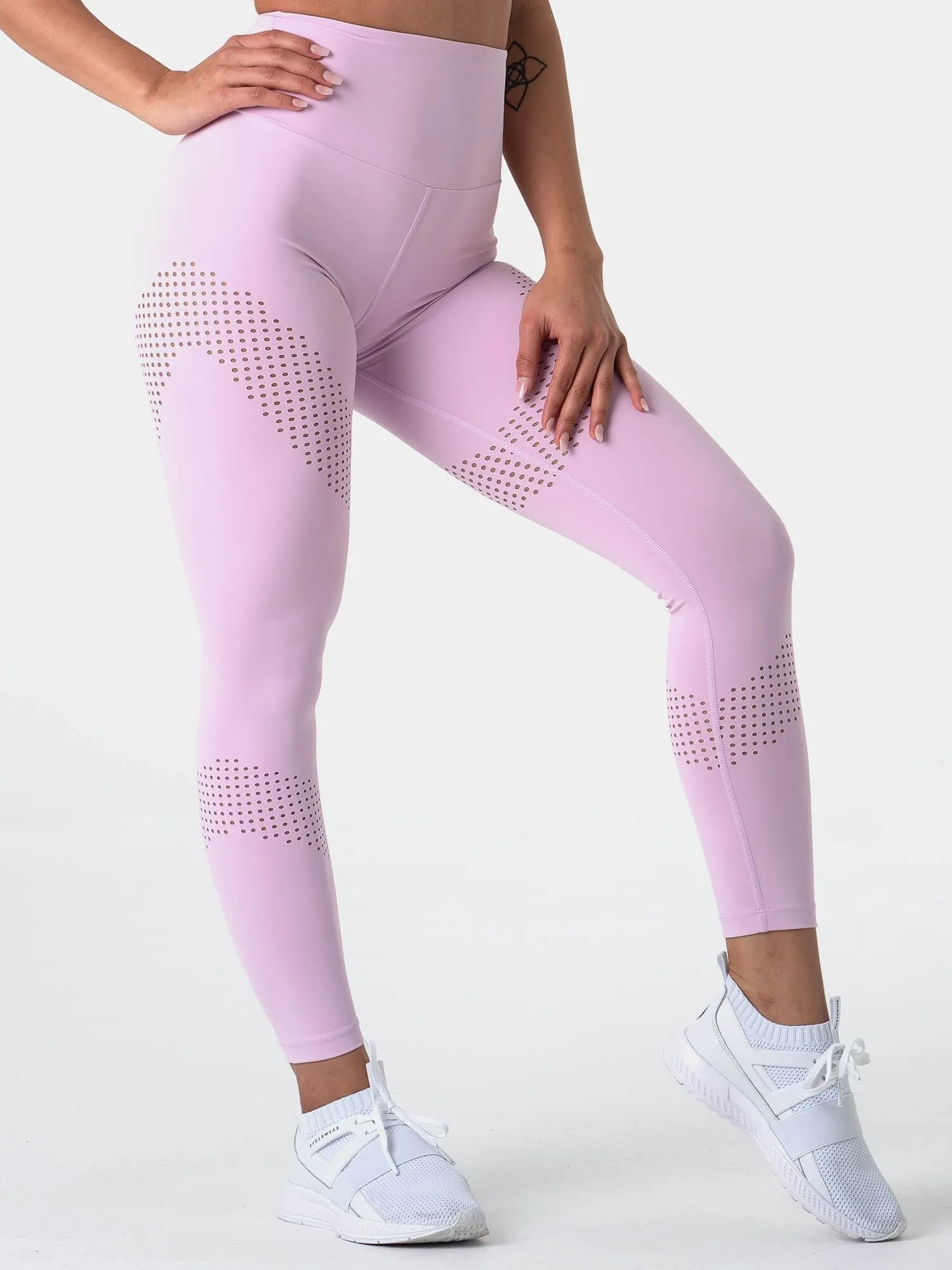 Pastels High Waisted Leggings -Lemon