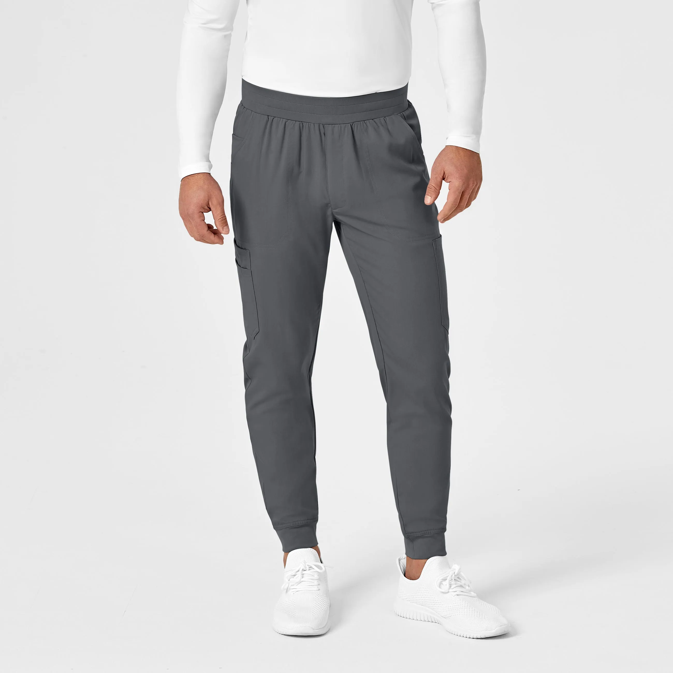 PRO Men's Cargo Jogger Scrub Pant - Pewter