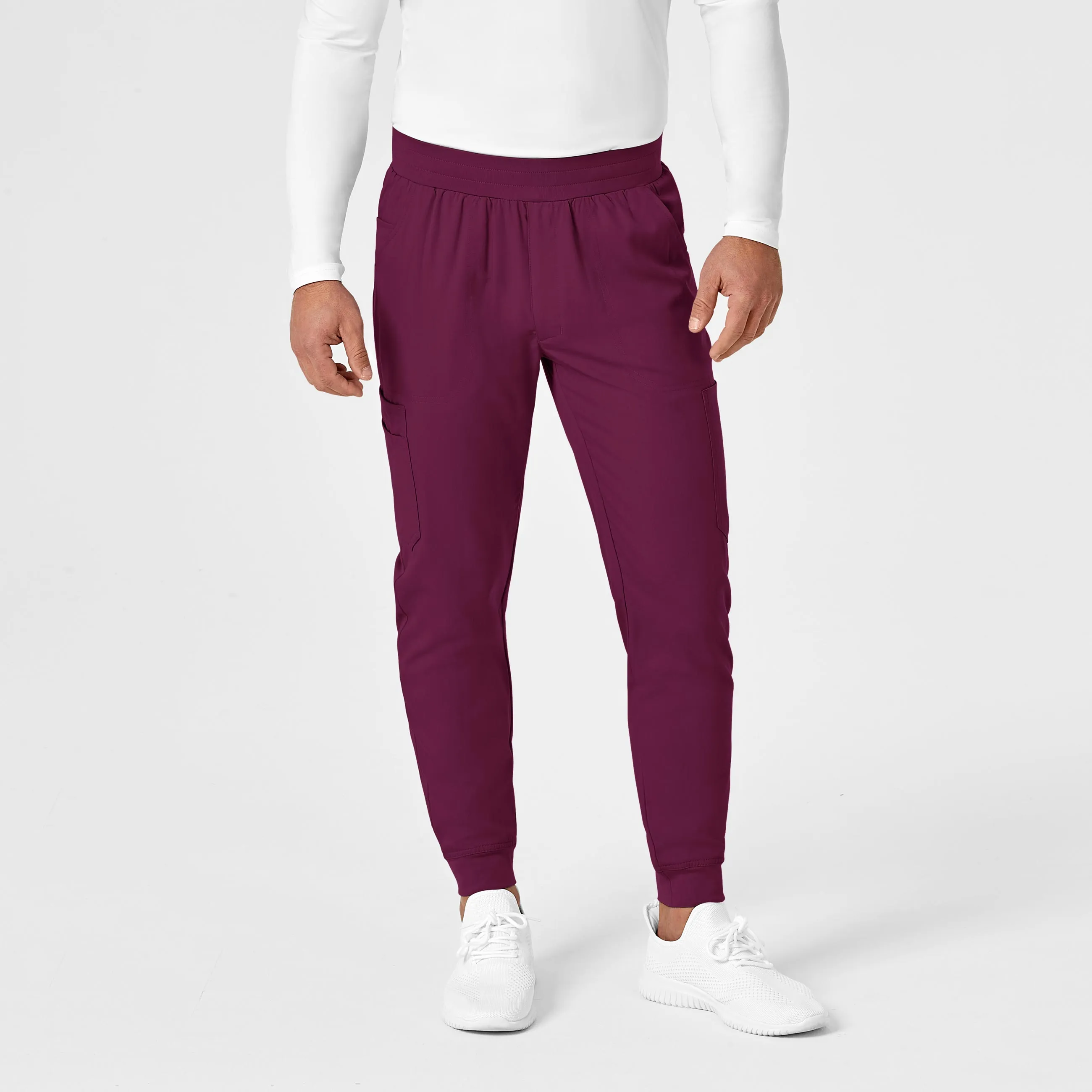 PRO Men's Cargo Jogger Scrub Pant - Wine