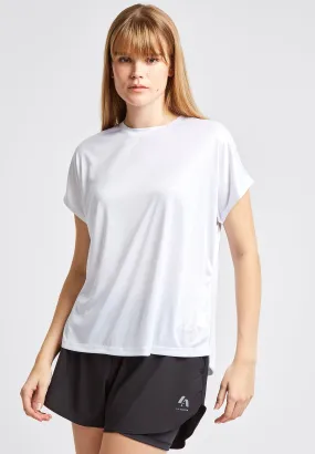 Relaxed Crew Neck Short Sleeve T-Shirt-White