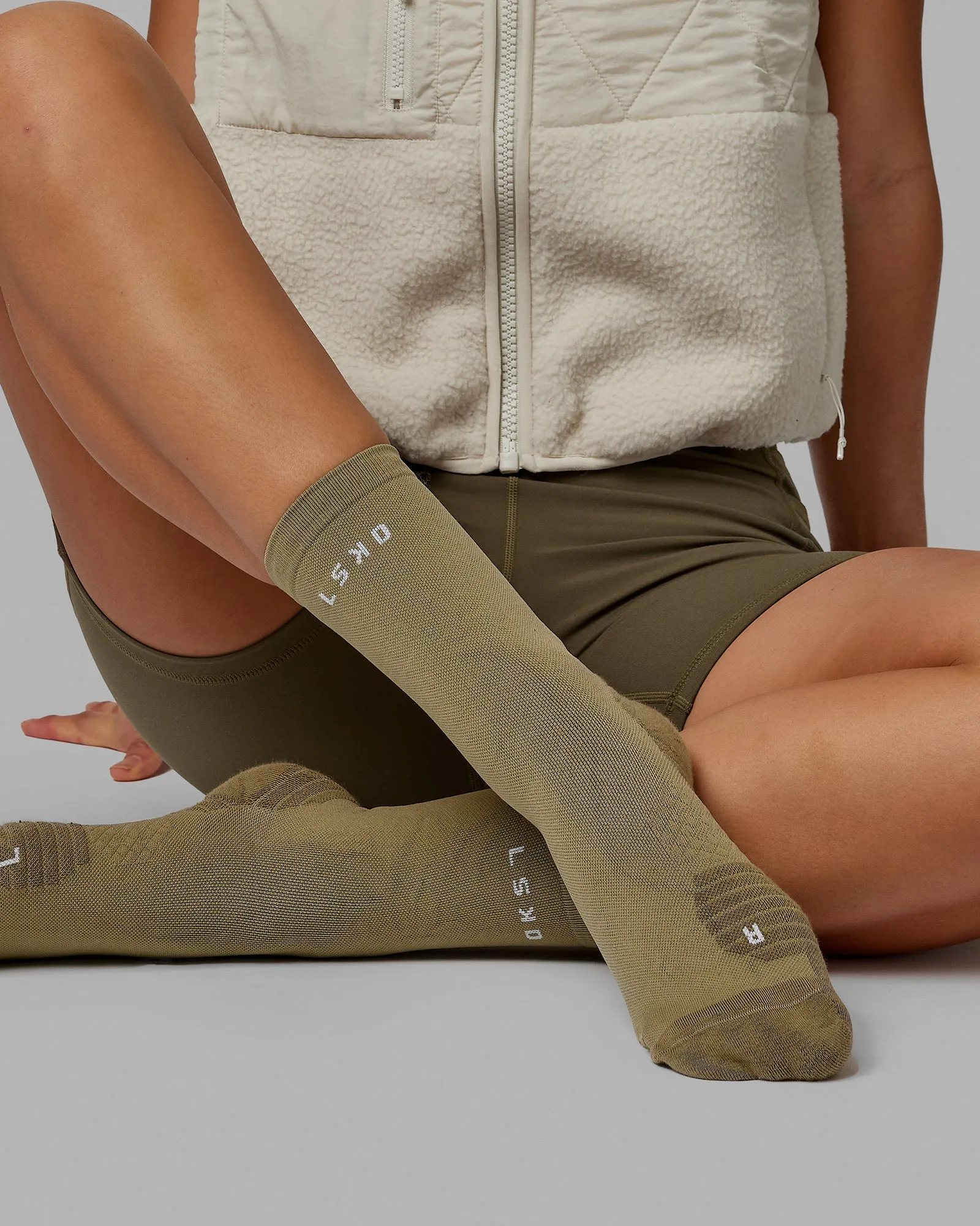 Rep Performance Crew Socks - Olive Fade