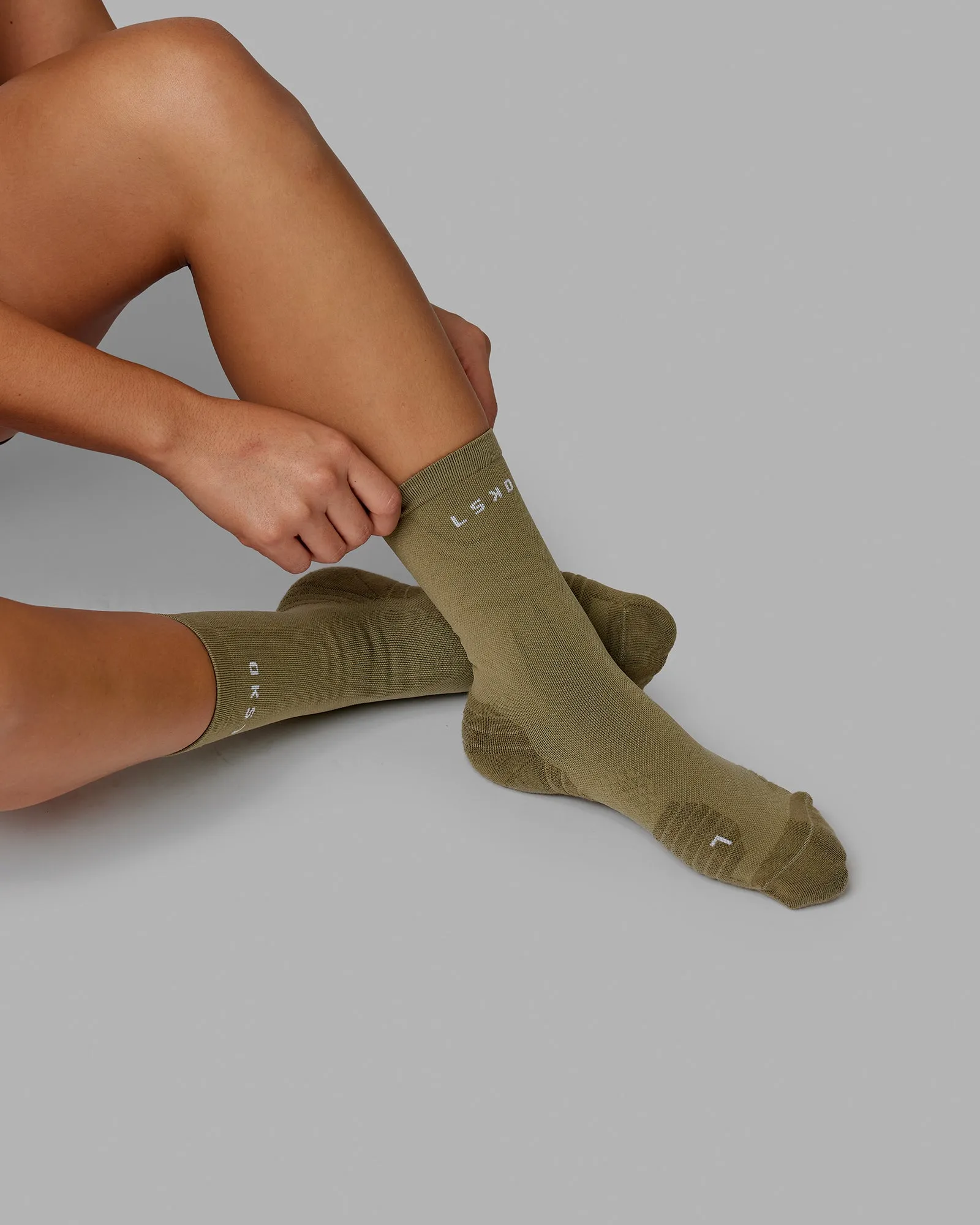 Rep Performance Crew Socks - Olive Fade