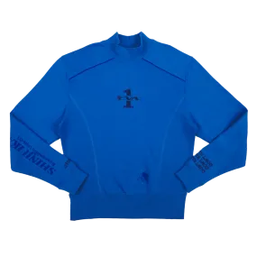 Shinji Ikari Blue Mock Neck Sweatshirt