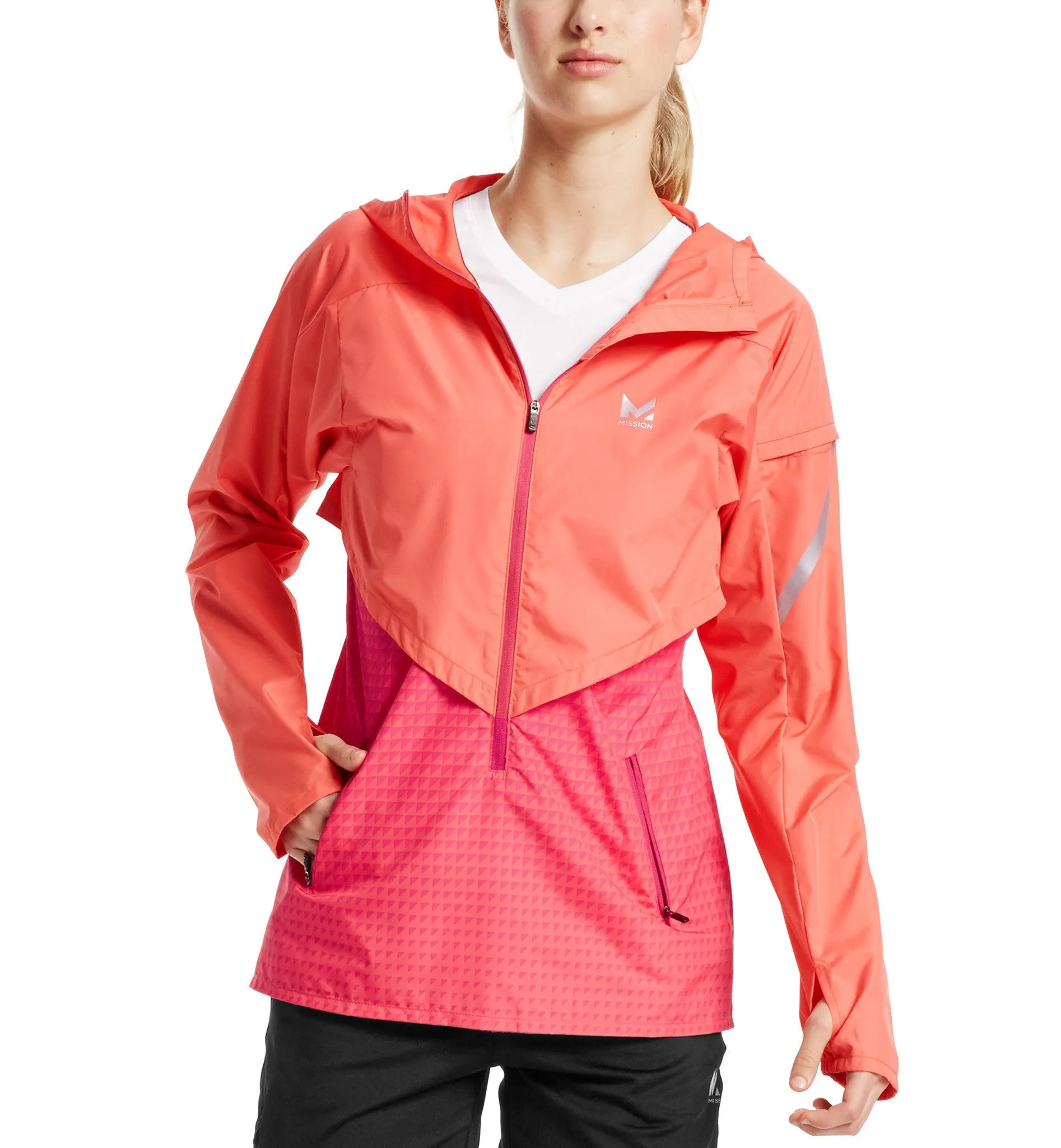 VaporActive Barometer Running Jacket | Emberglow/ Beetroot Purple Ombre