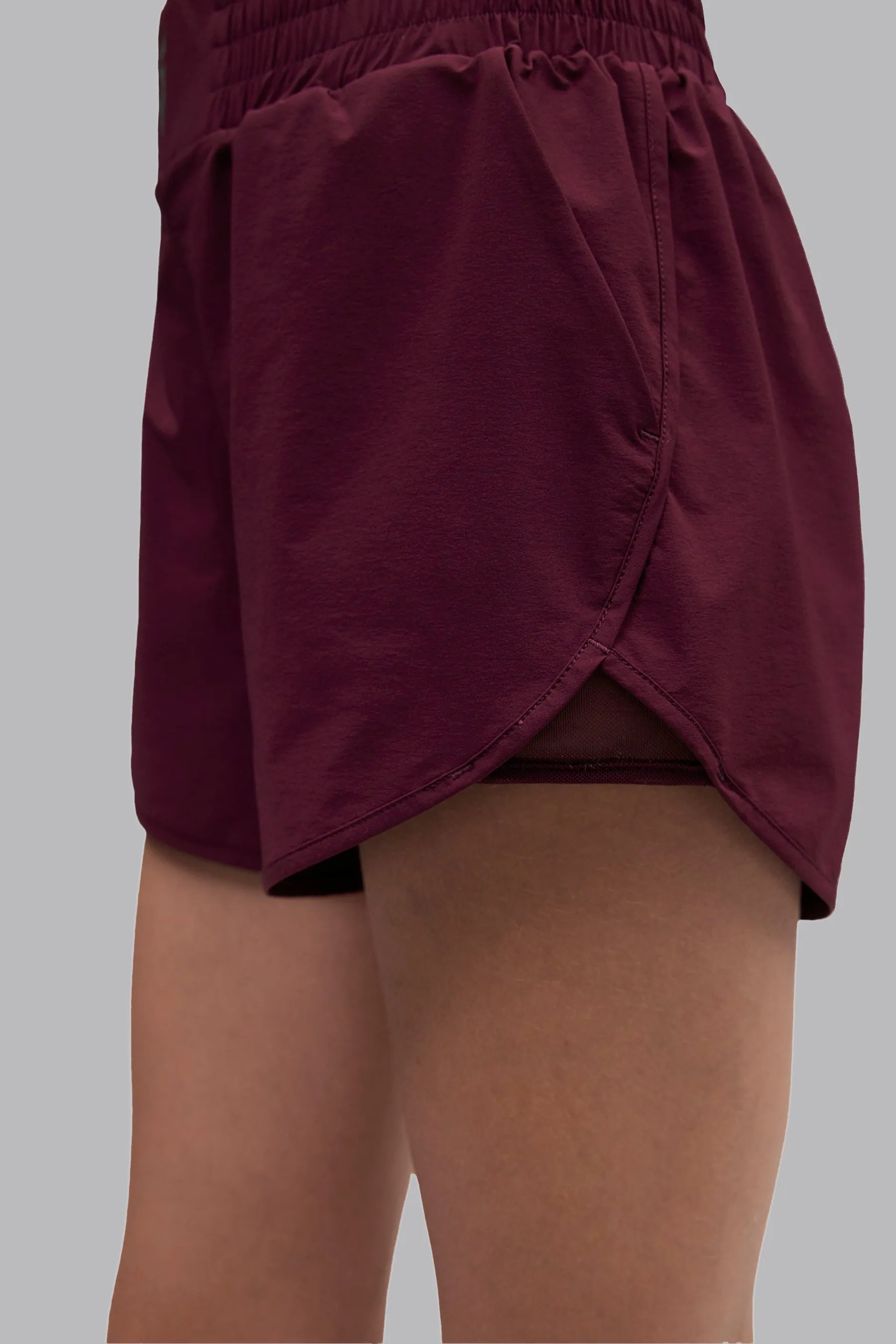 V_LYTE 3" SHORTS - Burgundy