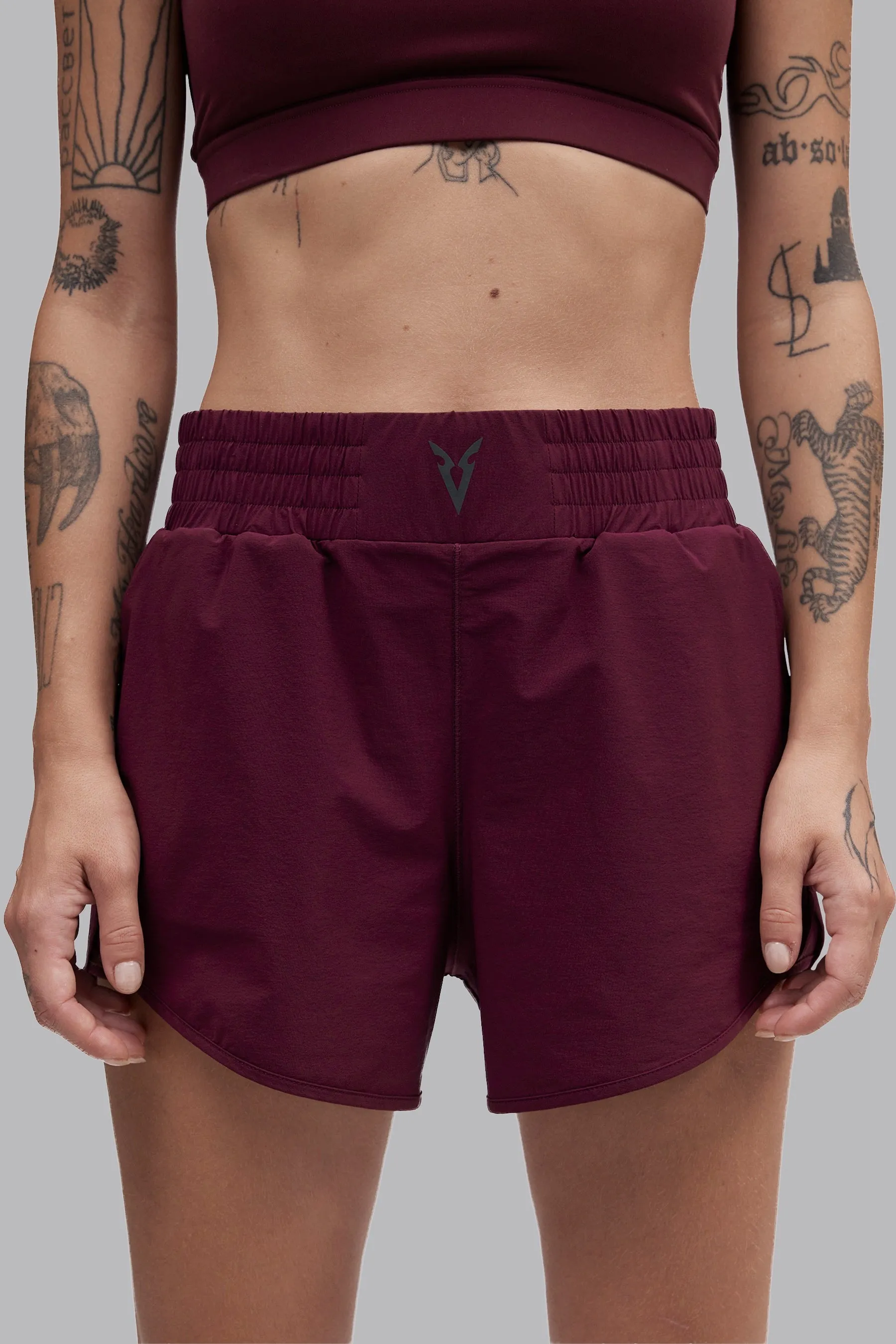 V_LYTE 3" SHORTS - Burgundy