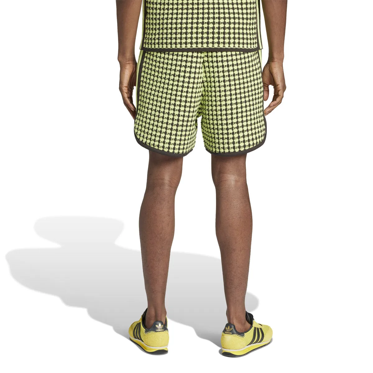   Wales Bonner Crochet Shorts 'Semi Frozen Yellow Brown'