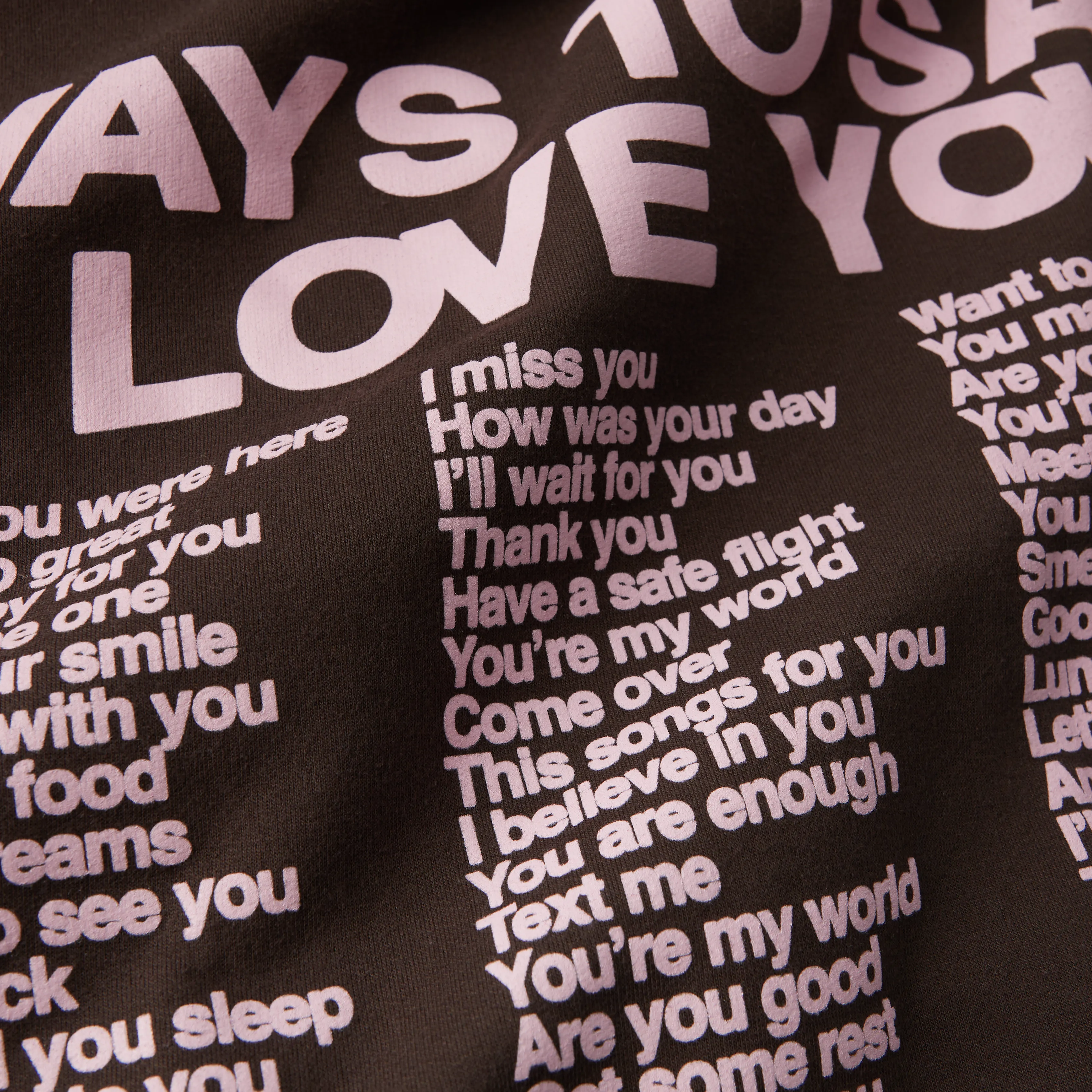 Ways To Say ILY Hoodie