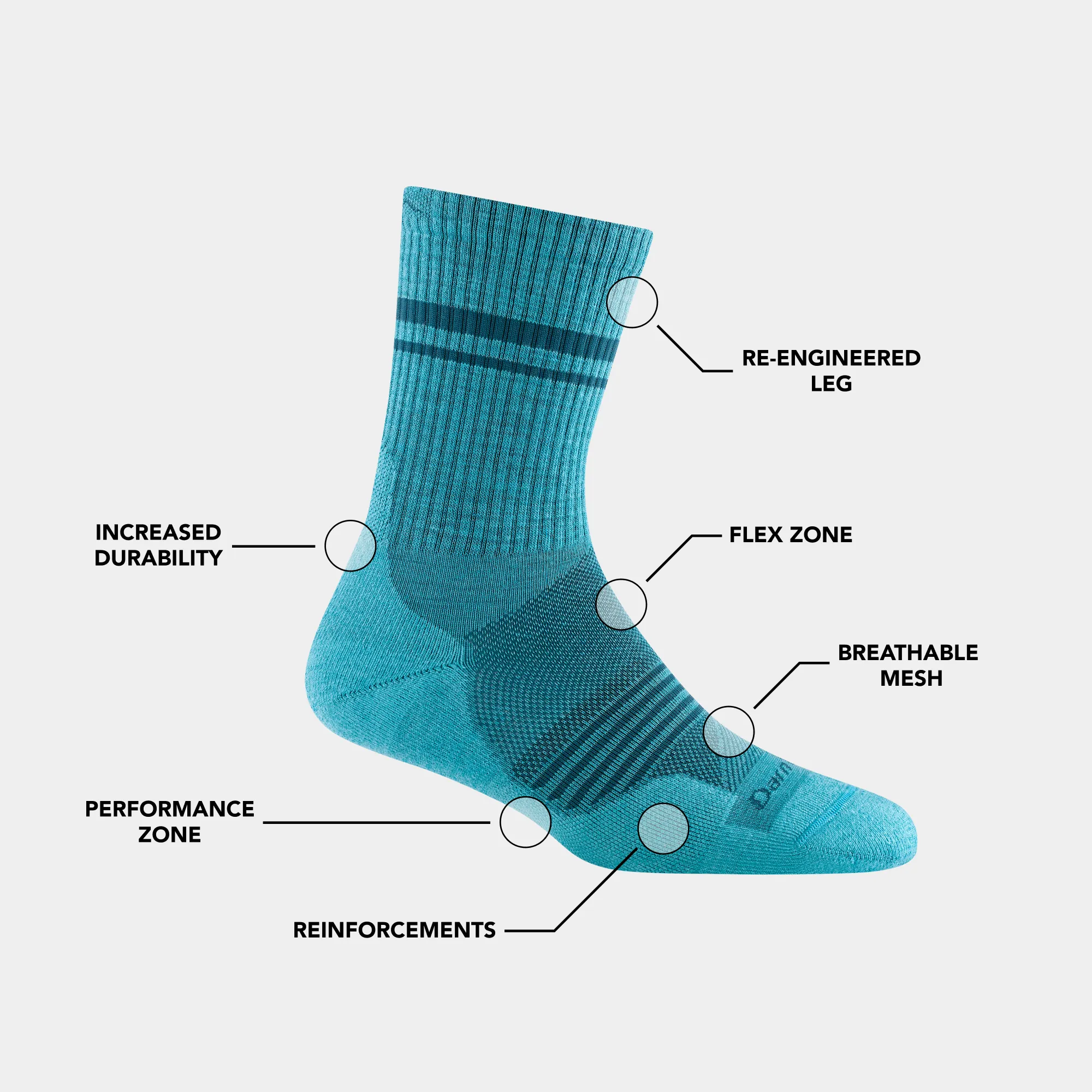 Women's Element Micro Crew  Lightweight Running Sock